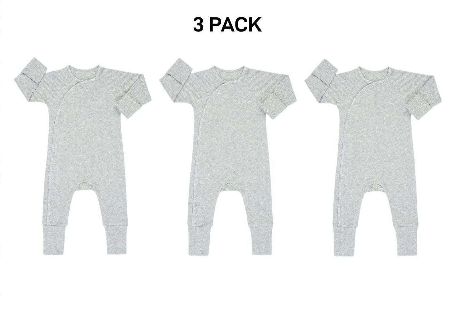 Bonds Baby Pointelle Cozysuit Branded Elastic Trim Aussie Cotton 3 Pack BXGGA