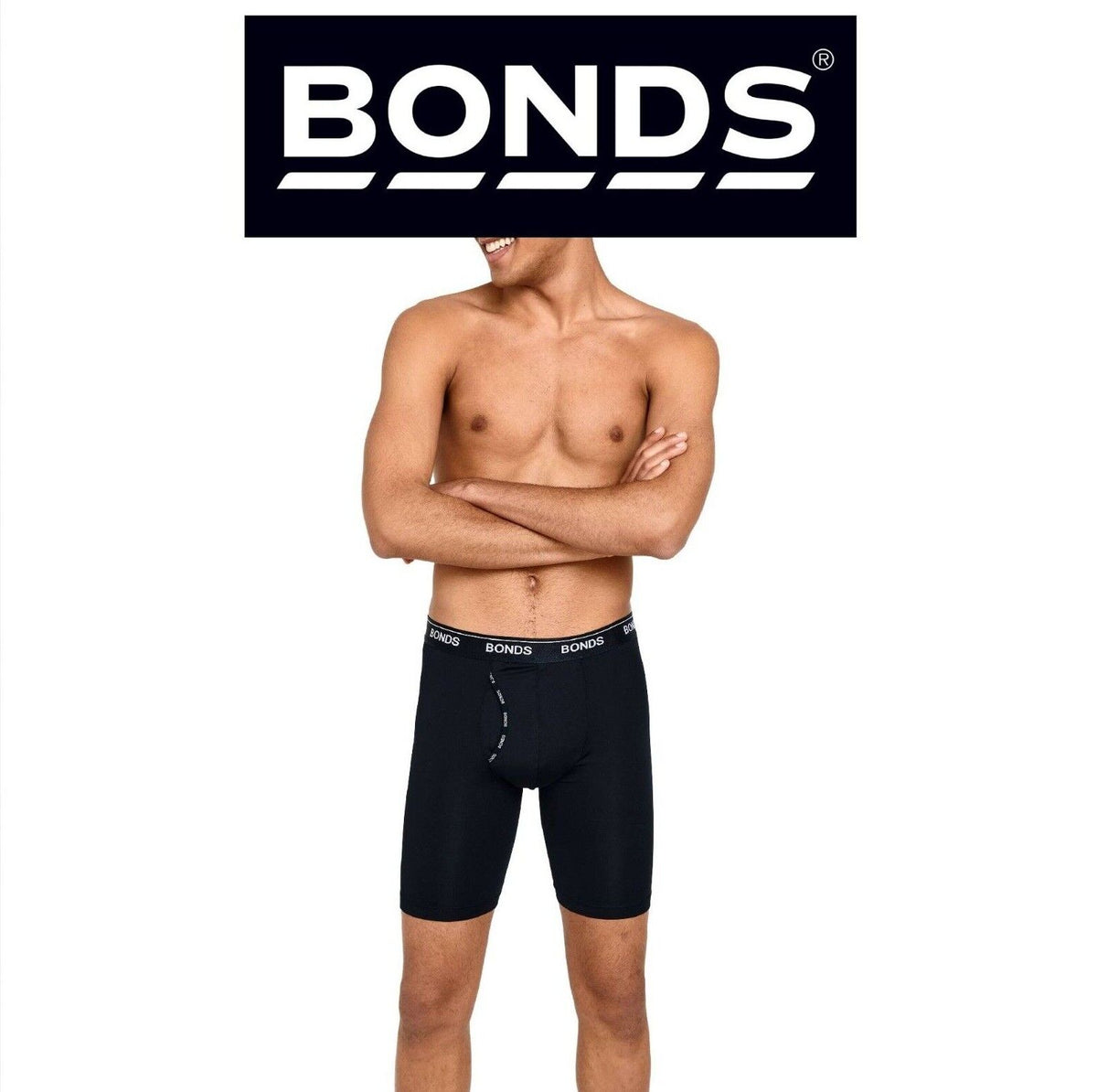 Bonds Mens Microfibre Guyfront Micro Long Trunk Comfy Cool & Dry MX64
