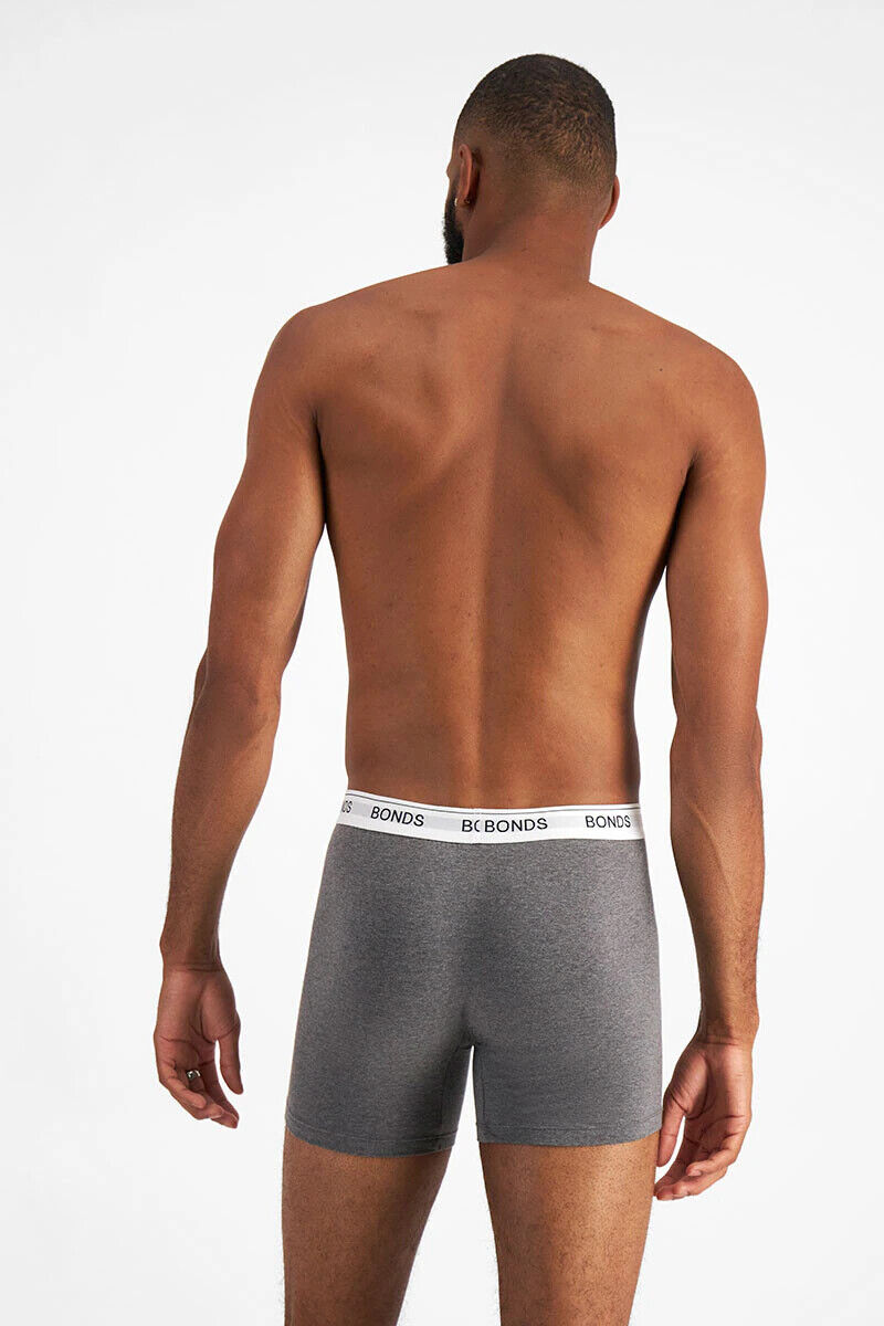 Bonds Mens Guyfront Mid Trunk Signature Fly Opening Seamfree Side 3 Pack MWXB3A