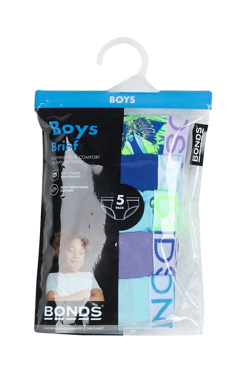 Bonds Boys Brief Soft Stretchable Comfortable Contoured Fit 15 Pack UWNU5A XS3