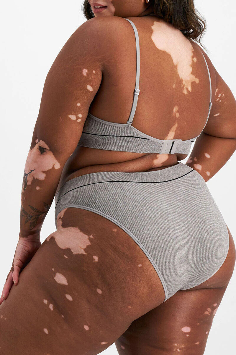 Bonds Womens Retro Rib Hi Leg Bikini Comfortable Smooth Waitband 3 Pack WU8GA