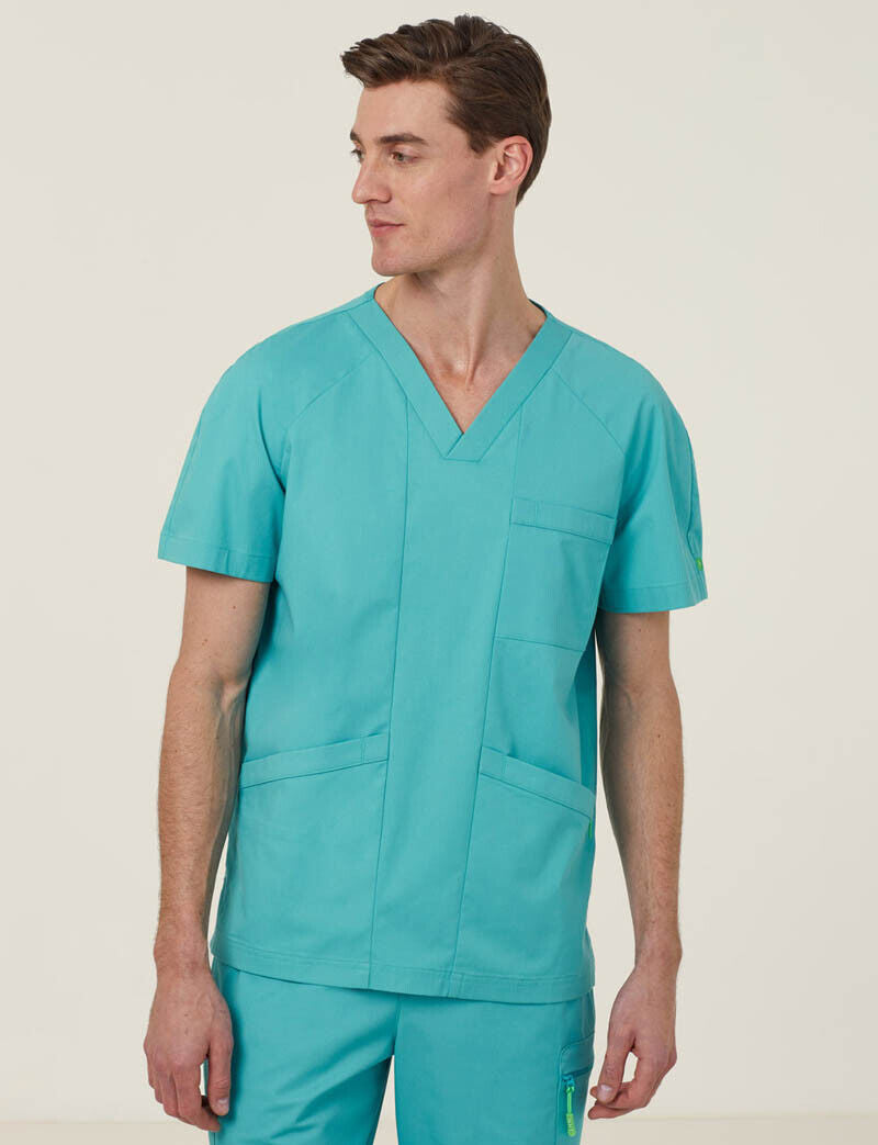 SALE NNT Uniform Mens Next Gen Anti Bacterial Carl Nurse Work Scrub Top CATRFV