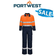 SALE! Portwest Mens Portflame Durable Taped Flame Resistant Coverall FR506