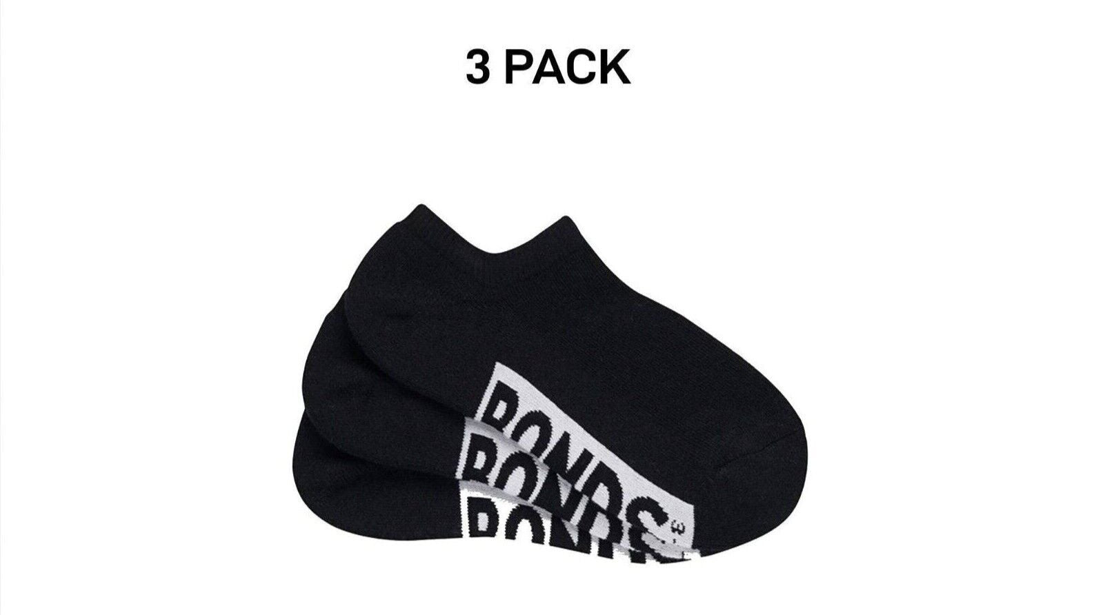 Bonds Womens Cushioned No Show Socks Extra Comfort and Smooth Toe 3 Pack LXPX3N