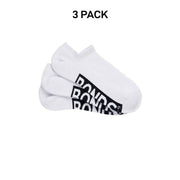 Bonds Mens Logo Cushioned No Show Smooth & Soft Cushioning Socks 3 Pack SXN73N