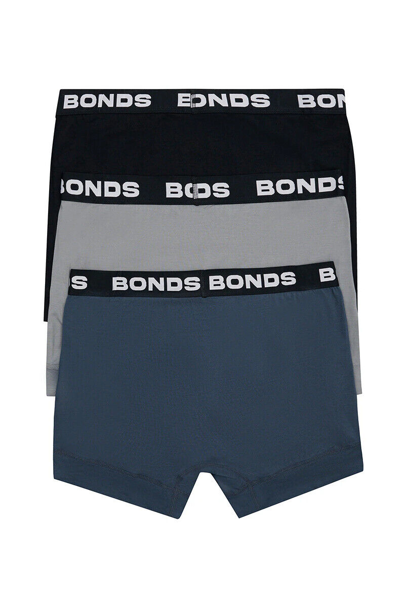 Bonds Mens Total Package Trunk Soft and Breathable Viscose Bamboo 3 Pack MWK83A