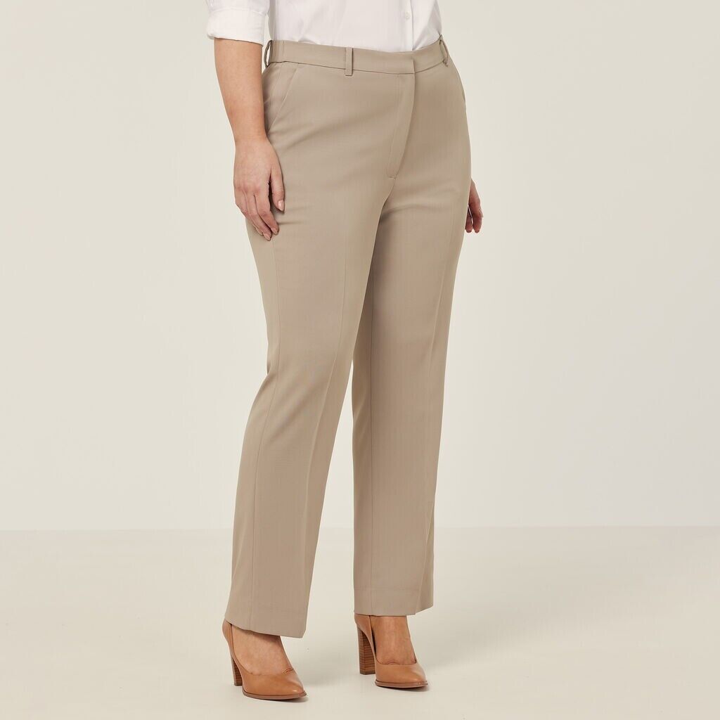 NNT Womens Crepe Stretch Straight Leg High Classic Waist Cropped Pant CAT3YC-Collins Clothing Co