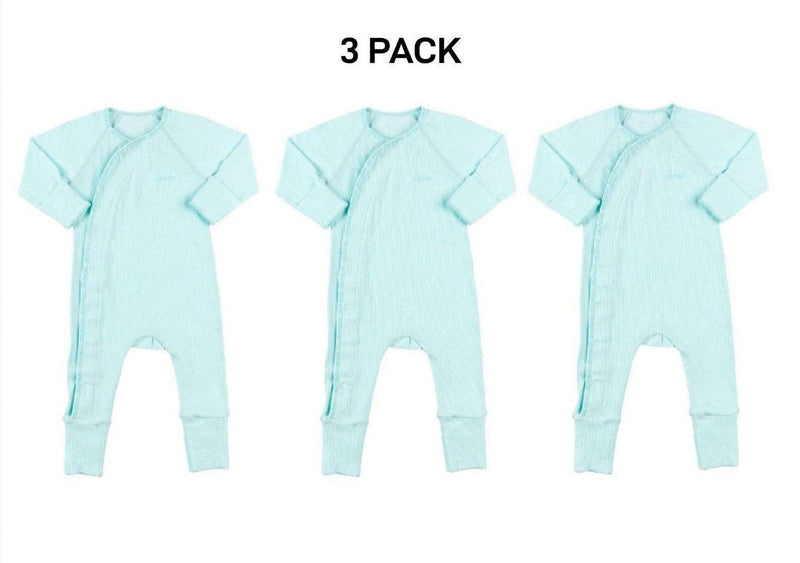 Bonds Baby Pointelle Cozysuit Branded Elastic Trim Aussie Cotton 3 Pack BXGGA