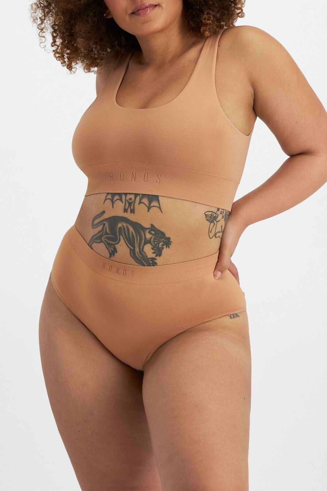 Bonds Womens Bases Scoop Crop Smooth Stretchy Wide Comfy Underband WT97