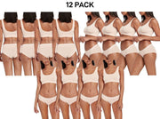 Bonds Womens Cottontails Midi Breathability and Comfort Brief 12 Pack WY5PA