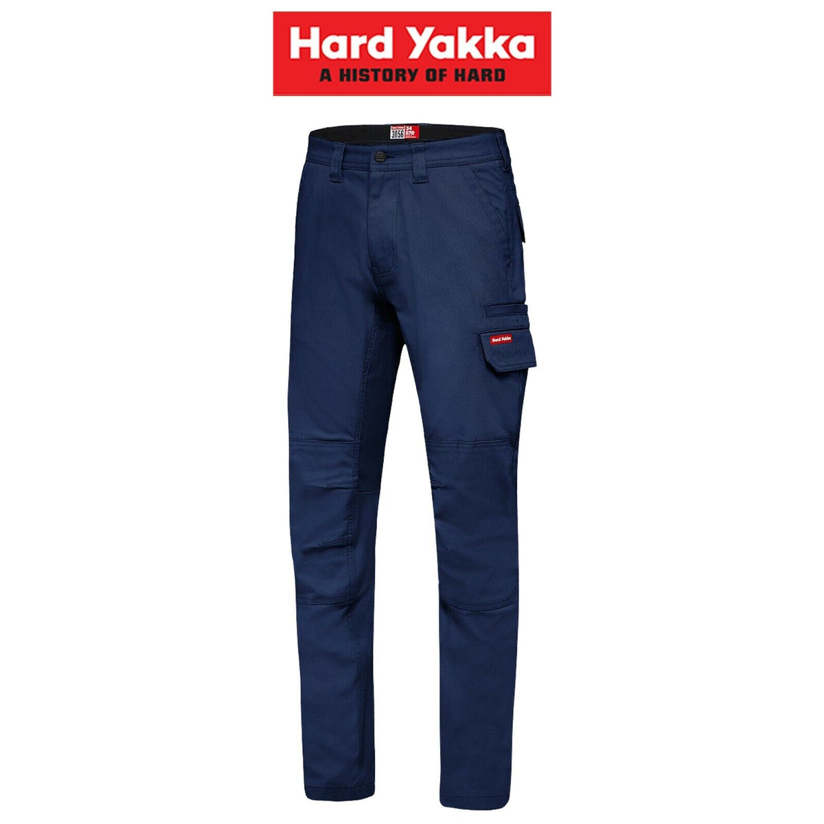 Mens Hard Yakka Work Trade Pants 3056 Canvas Stretch Cargo Slim Fit Tough Y02880