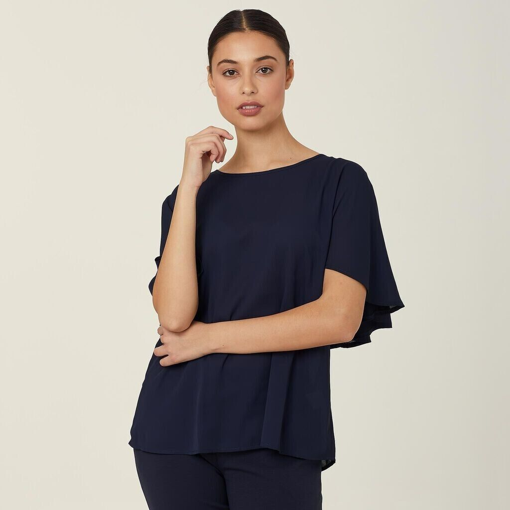 NNT Womens 2 Pack Georgie Lightweight Wrinkle Resistant Cape Blouse CATUKD-Collins Clothing Co