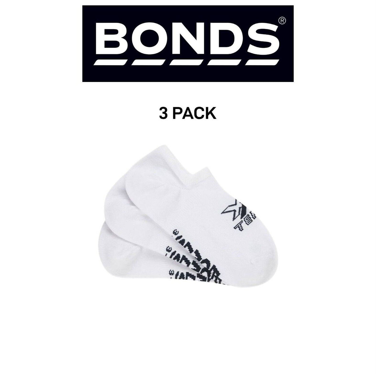 Bonds Womens X-Temp No Show Socks Dual Action Cooling Cushioned 3 Pack LXXA3N
