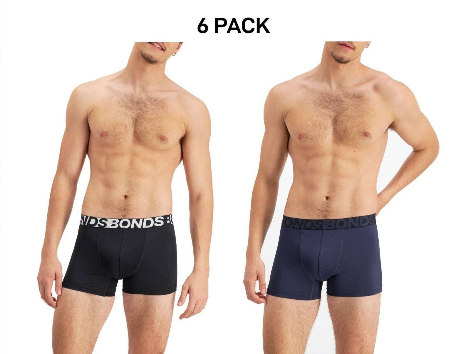 Bonds Mens Active Everyday Trunk Lightweight Classic Comfortable Fit 6 Pack MWRA