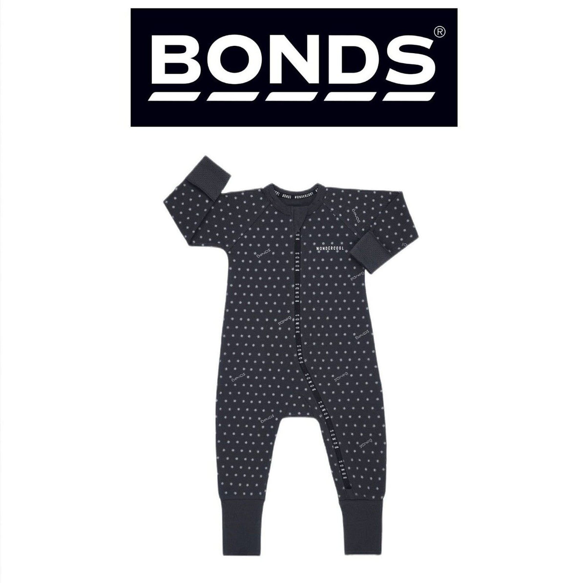 Bonds Baby Wondercool Zip Wondersuit Warmth Two-way Safety Zip BX49A