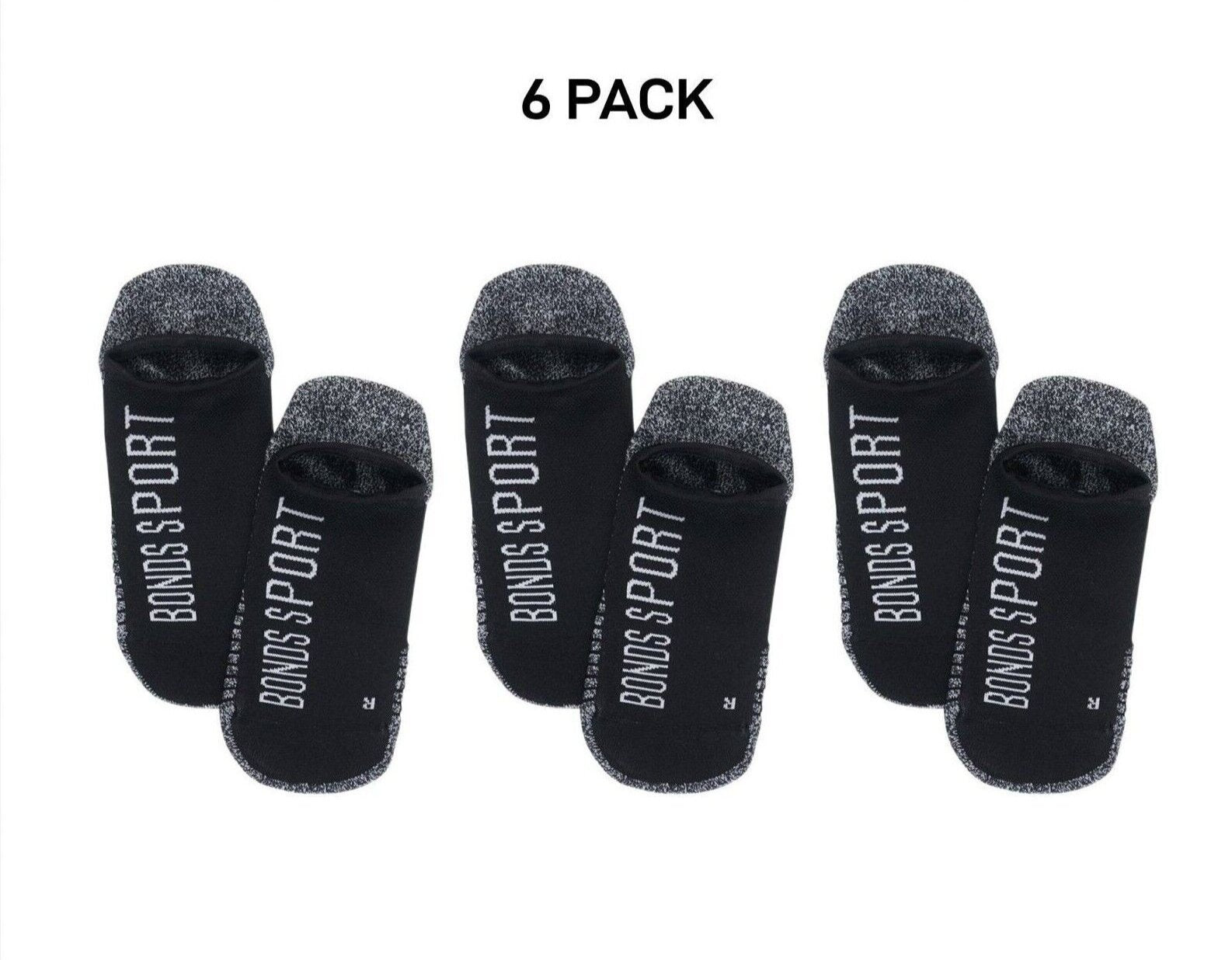 Bonds Womens Sport Tech No Show Socks Absorbing Cushioned Sole 6 Pack LYBL2N