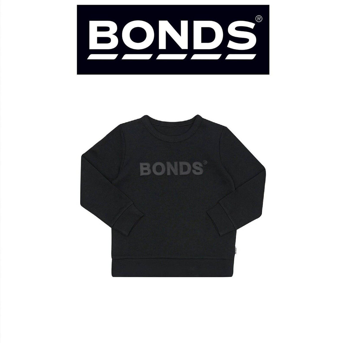 Bonds Kids Tech Sweats Pullover Super Soft Knitted Warm Cotton Poly Blend KVQTK