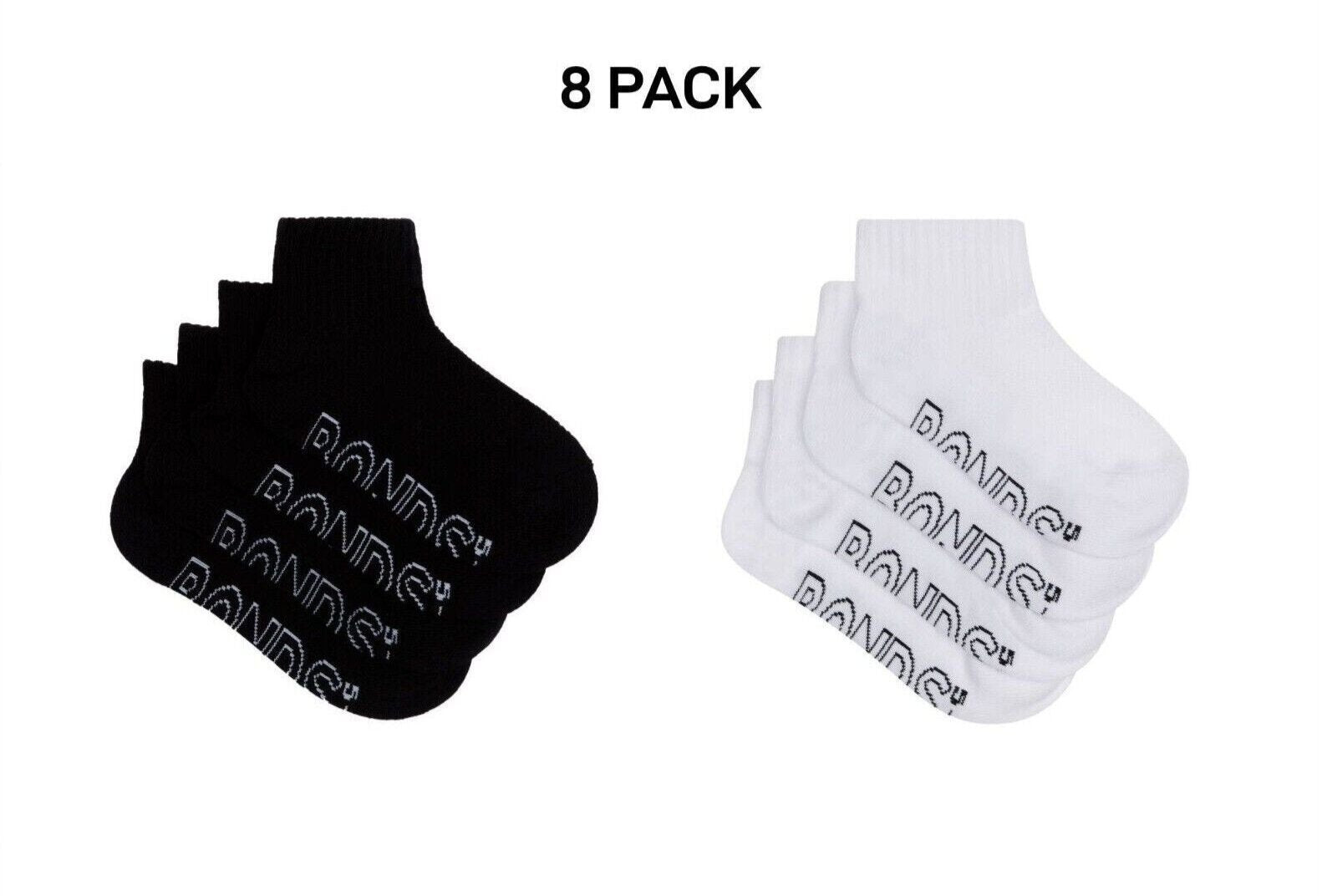 Bonds Kids Logo Light Quarter Crew Lightweight and Breathability 8 Pack RXUT4N