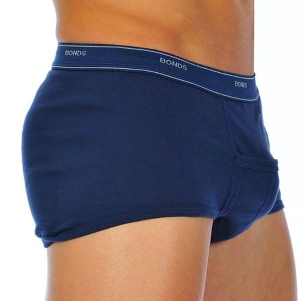 Bonds Mens Support Brief Stretchy Cotton and Comfy Elastic Waistband 3 Pack M821