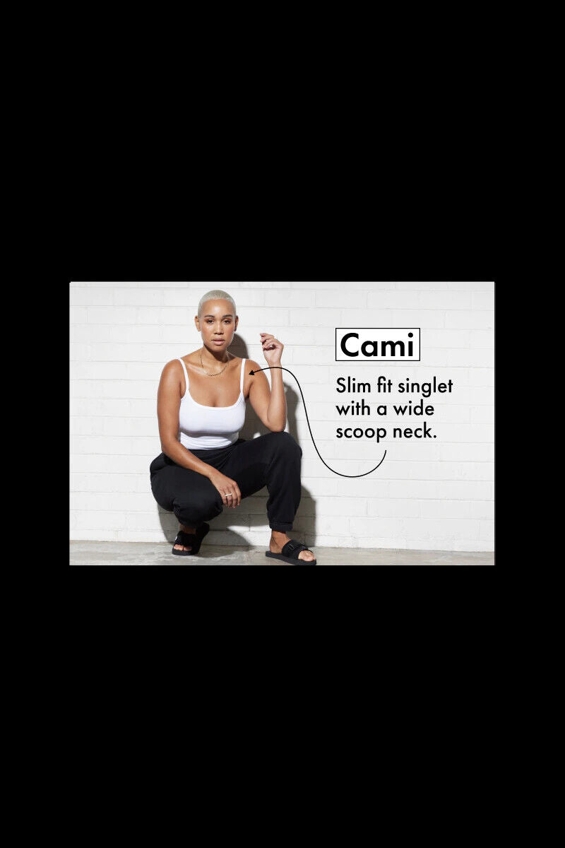 Bonds Womens Originals Cami Long Lasting Comfort Soft & Supportive 3 Pack CR9BI