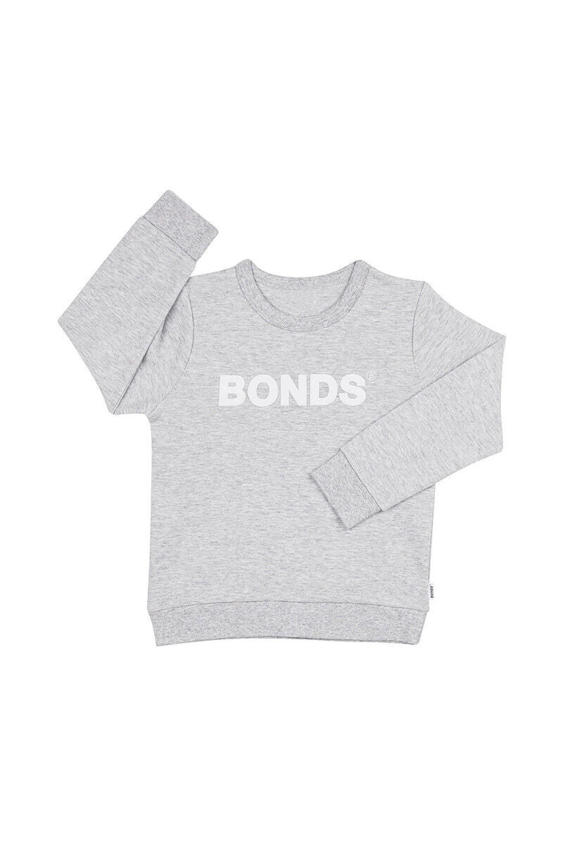 Bonds Kids Tech Sweats Pullover Super Soft Knitted Warm Cotton Poly Blend KVQTK