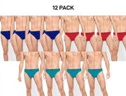 Bonds Mens Action Brief Soft Cotton and Encased Elastic Comfort 12 Pack M8OS4