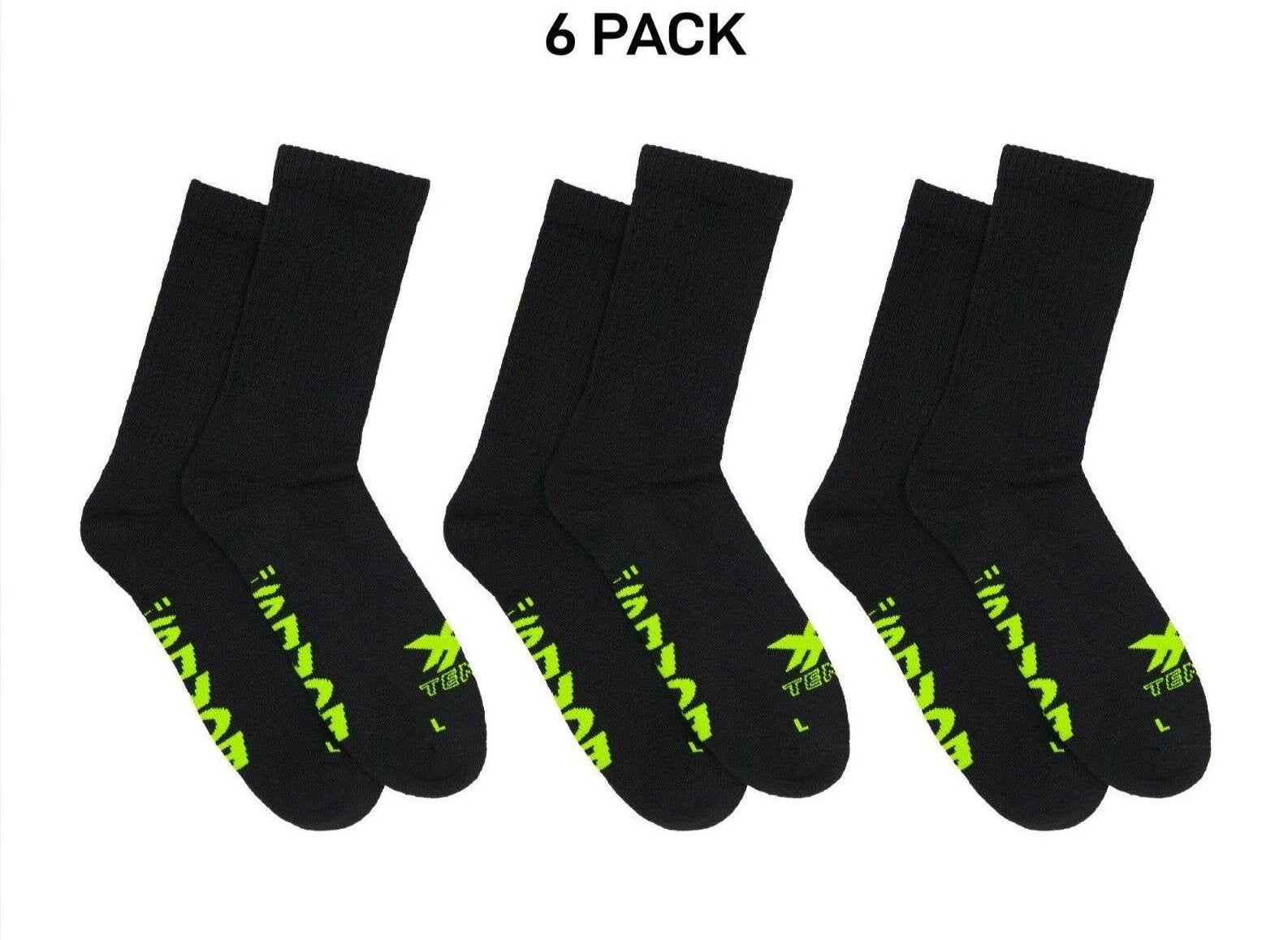 Bonds Mens X-Temp Crew Socks Comfy Cushioned Sole Arch Support 6 Pack SXX62N