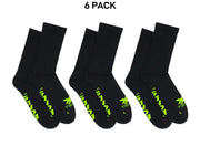 Bonds Mens X-Temp Crew Socks Comfy Cushioned Sole Arch Support 6 Pack SXX62N