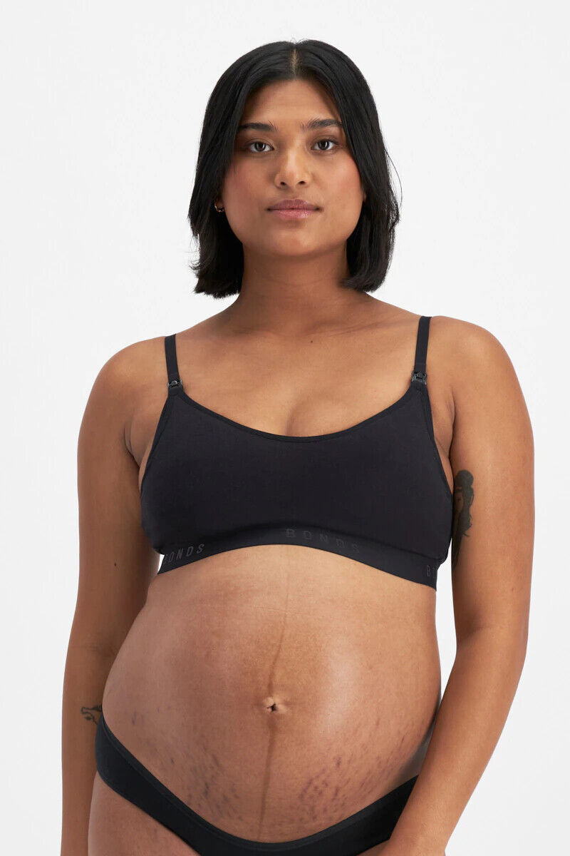 Bonds Womens Damn Dry Milk Leaks Scoop Crop Comfy Easy Feeding Clip YWQL