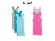 Bonds Baby Vest Ribbed Warmth Singlets Comfy Side Seamfree 12 Pack BXHNT