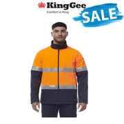 SALE KingGee Mens Reflective Water Resistant Softshell Safety Work Jacket K55034
