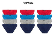 Bonds Mens Action Brief  Soft Cotton and Encased Elastic Comfort 12 Pack M8OS4