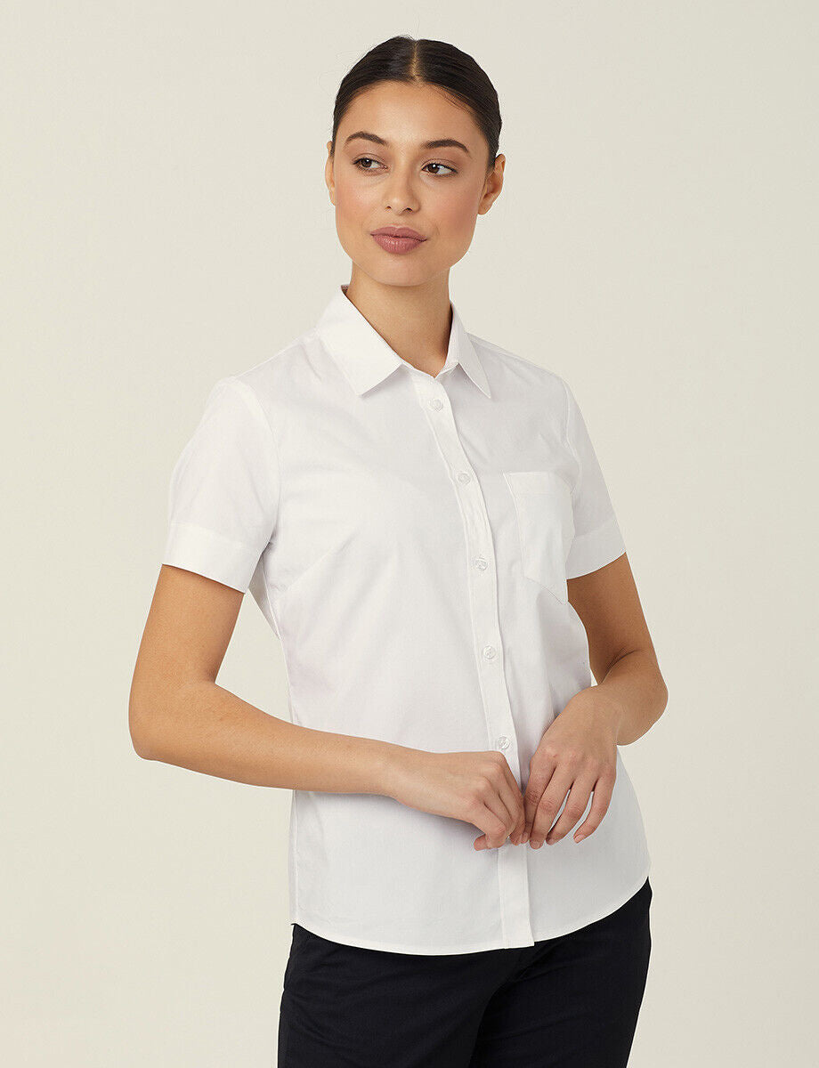 SALE NNT Women Avignon Short Sleeve Slim Comfortable Business Shirt CATUK8