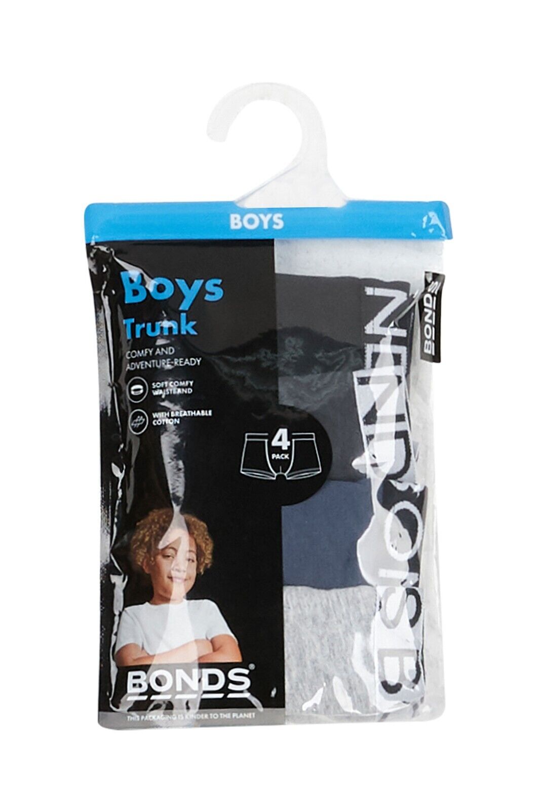 Bonds Boys Trunk Supportive Pouch with Comfy Coverage 16 Pack UWCD4A KGY