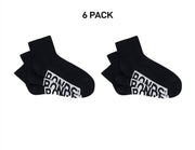 Bonds Mens Logo Cushioned Quarter Crew Socks Smooth Toe Seams 6 Pack SXN93N