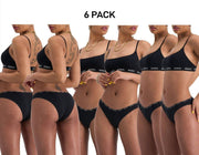 Bonds Womens Icons Kini Soft and Stretchable Flattering Waist Undies 6 Pack WRFM