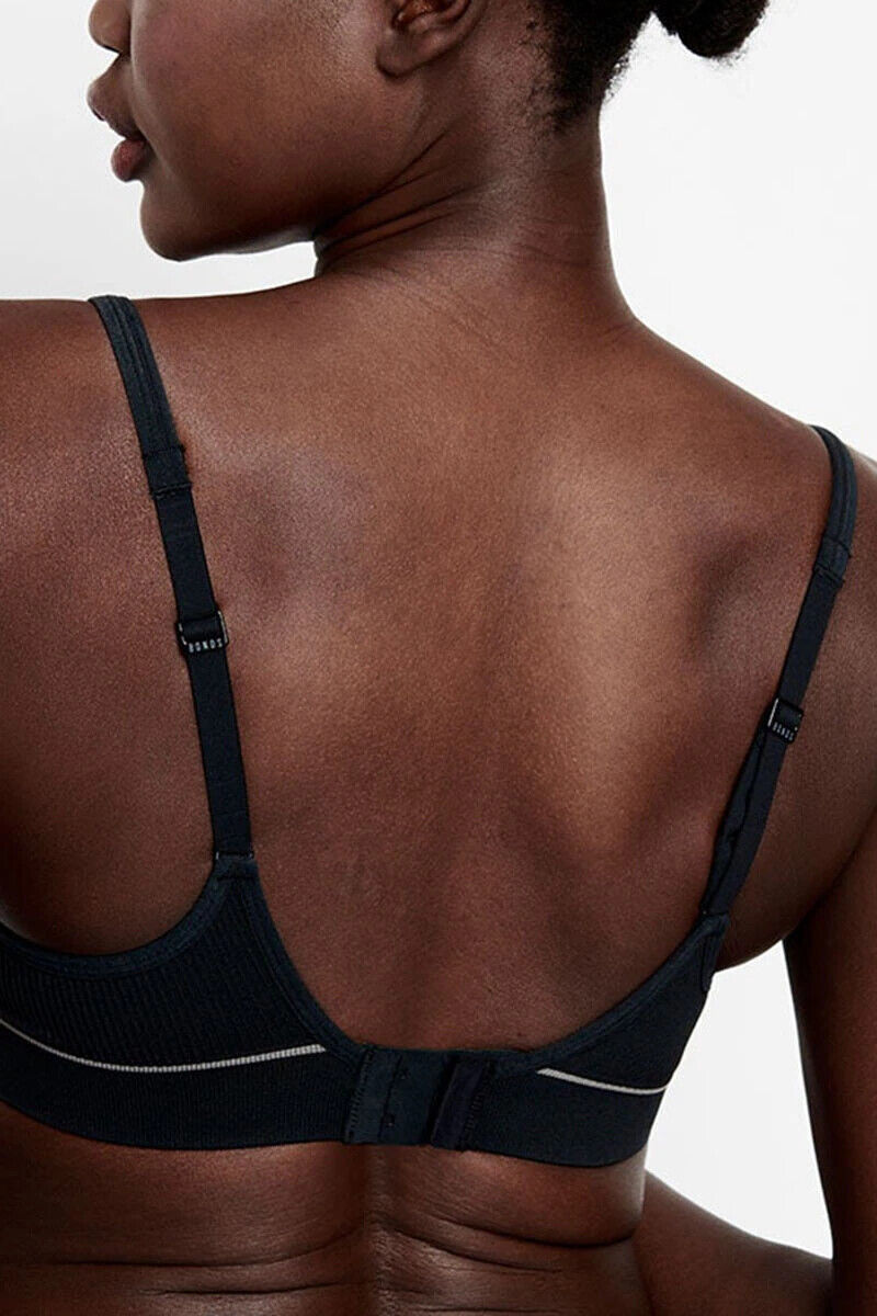 Bonds Womens Retro Rib Seamless Wirefree Tee Bra Contoured Shape 6 Pack WU8EW