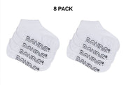 Bonds Kids Logo Light No Show Soft Cotton Breathable Socks 8 Pack RXUU4N