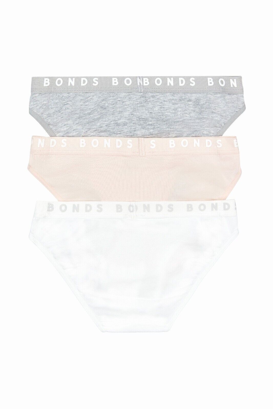 Bonds Girls Hipster Bikini Plain Comfortable Cotton Fabric 12 Pack UWPR3A