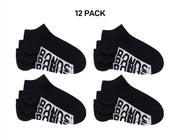Bonds Mens Logo Cushioned Low Cut Smooth and Comfy Cotton Socks 12 Pack SXNA3N