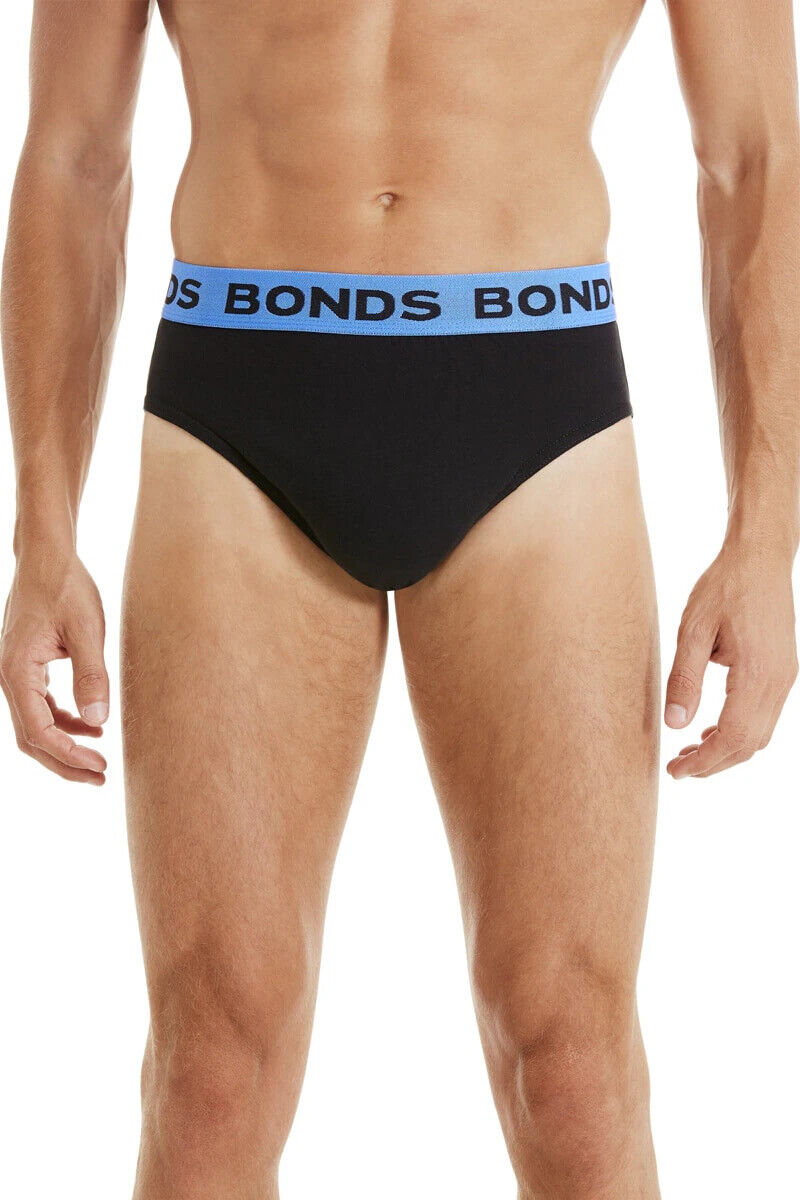 Bonds Mens Hipster Brief Super Soft Branded Elastic Waistband 10 Pack M8DMTX