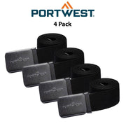 Portwest Unisex 4 Pack Elasticated Elasticated Webbing Adjustable Work Belt C105