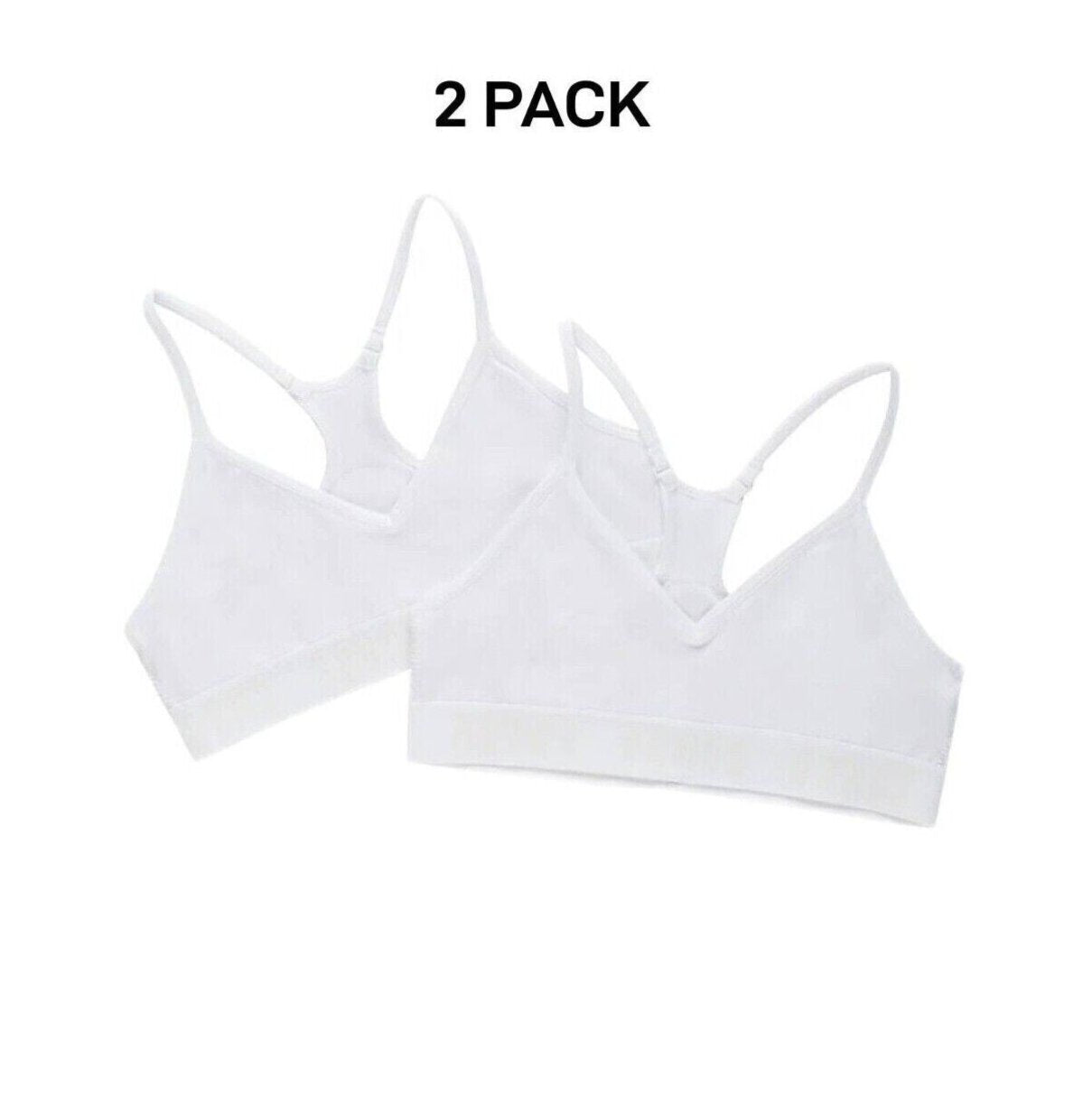 Bonds Girls Super Stretchies Racer Crop Double Layered Front 2 Pack UXNK2A