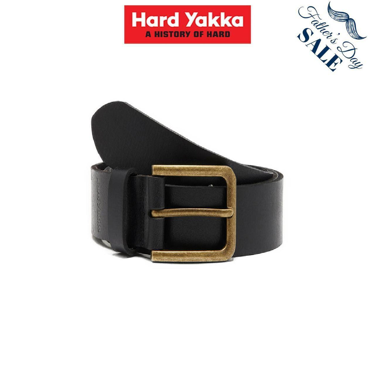 FATHER'S DAY SALE! Mens Hard Yakka Genuine Leather Metal Buckle Work Belt Y22826