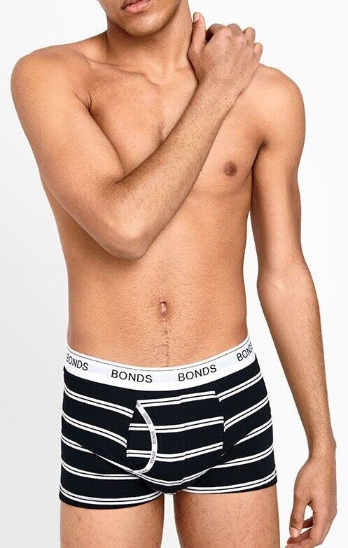 Bonds Mens Guyfront Trunk Ultra Soft Elastic Waistband Seam Free 3 Pack MX3K