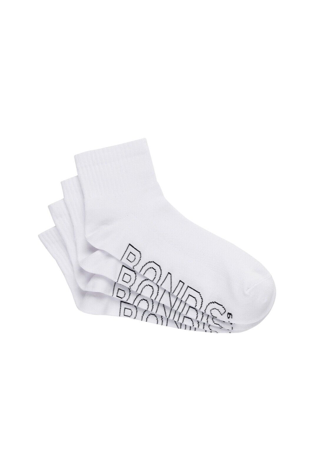 Bonds Mens Logo Lightweight Quarter Crew Comfy Aussie Cotton Sock 4 Pack SXMX4N