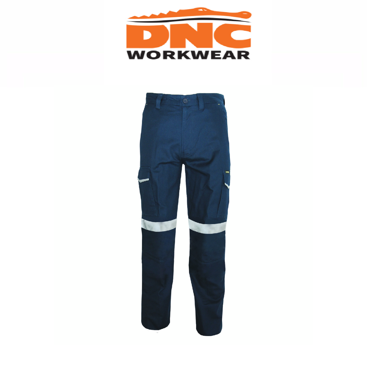 DNC Workwear Men RipStop Cargo Pants CSR Reflective Taped Tough Pant Work 3386