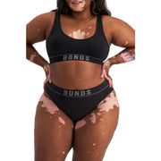 Bonds Womens Retro Rib Hi Leg Bikini Comfortable Smooth Waitband WU8GA