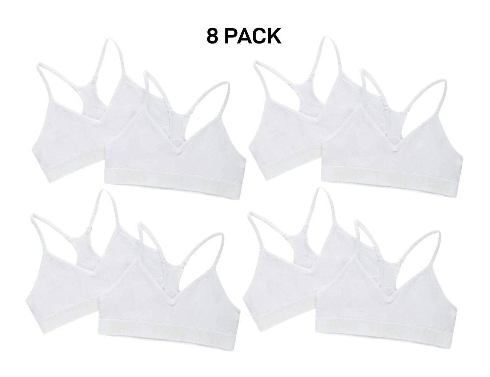 Bonds Girls Super Stretchies Racer Crop Double Layered Front 8 Pack UXNK2A