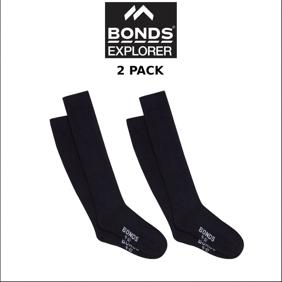 Bonds Kids School Oxford Knee Socks Ultimate Comfort and Softness 2 Pack RYVT2N